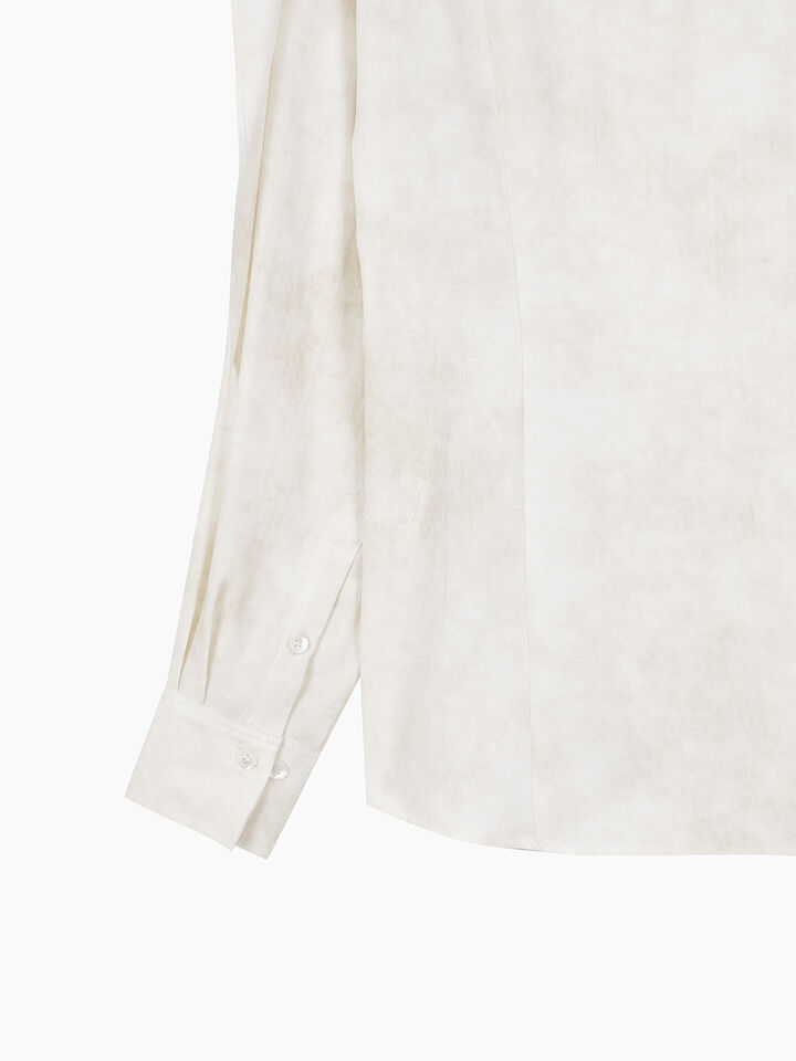 Cream shirt with scarf - sisley k shirts - Creamy White | Sisley K image number 5